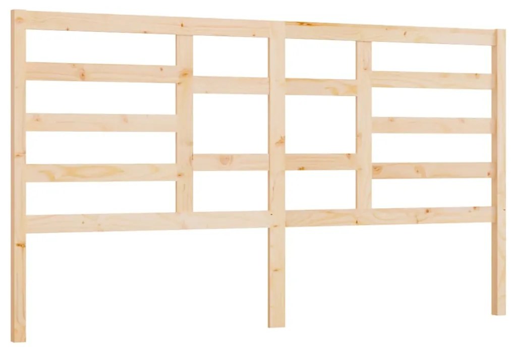 vidaXL Κεφαλάρι Κρεβατιού 206 x 4 x 104 εκ. από Μασίφ Ξύλο Πεύκου