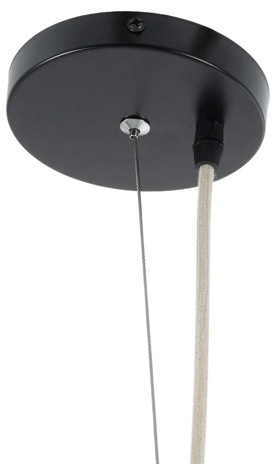 GloboStar KENTUCKY 01903 Vintage Κρεμαστό Φωτιστικό Οροφής Μονόφωτο 1 x E27 AC220-240V IP20 - Φ80 x Υ110cm - Τιρκουάζ Μεταλλικό Πλέγμα - 01903