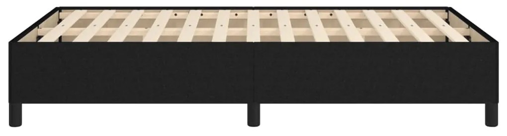 vidaXL Πλαίσιο Κρεβατιού χωρίς στρώμα Μαύρο 120x190 εκ. Υφασμάτινο