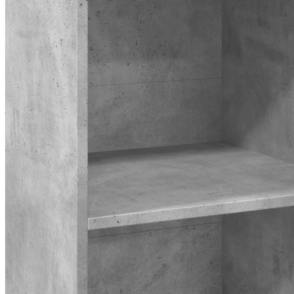 vidaXL Ντουλάπι Γκρι Σκυροδέματος 50x41x124 εκ. από Επεξεργασμένο Ξύλο