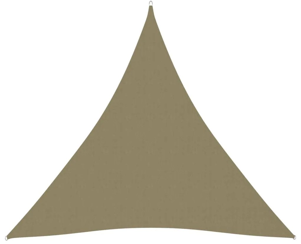 Πανί Σκίασης Τρίγωνο Μπεζ 4 x 4 x 4 μ. από Ύφασμα Oxford - Μπεζ