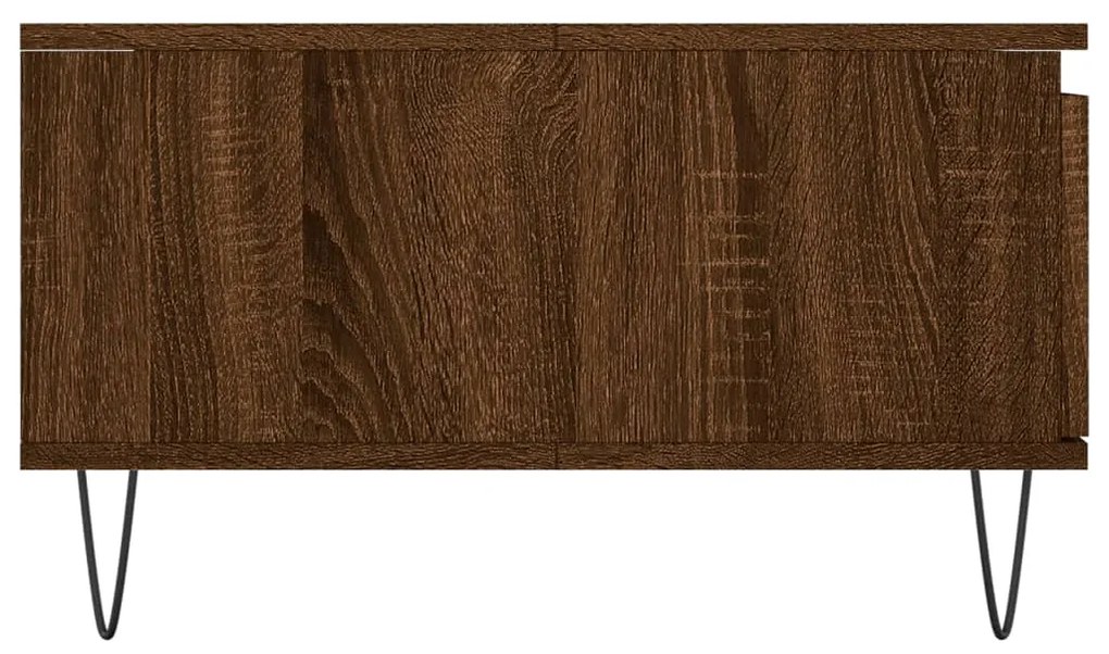 vidaXL Τραπεζάκι Σαλονιού Καφέ Δρυς 90x60x35εκ. από Επεξεργασμένο Ξύλο