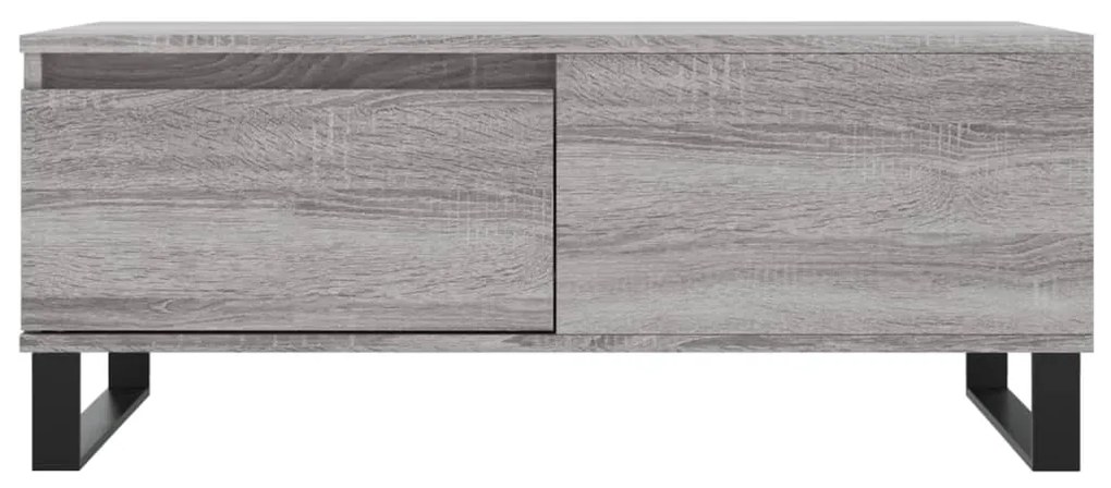 vidaXL Τραπεζάκι Σαλονιού Γκρι Sonoma 90x50x36,5εκ. Επεξεργασμένο Ξύλο