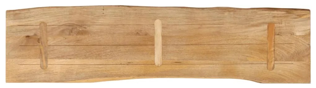 vidaXL Επιφάνεια Τραπεζιού 180x40x2,5 εκ. Live Edge Μασίφ Ξύλο Μάνγκο