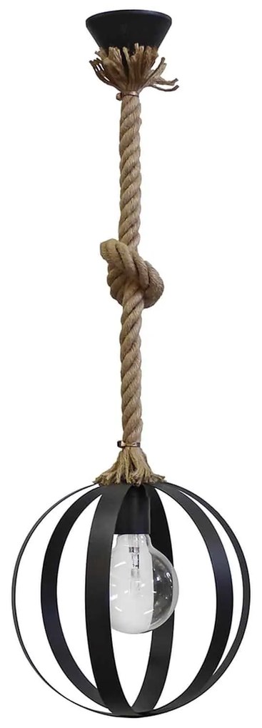 Φωτιστικό Lama Rope 1L Ut-Wh 31-0944 Heronia Rope, Metal
