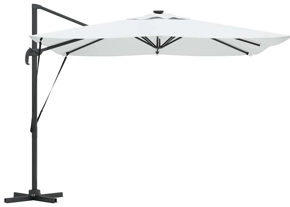 vidaXL Κανδυλέρας Ρόμα με Ηλιακά LED - Σαμπανί - 286 x 285 x 270 εκ. - Αλουμίνιο