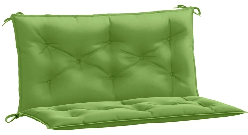 vidaXL Μαξιλάρια Πάγκου Κήπου 2 τεμ. Πράσινο Μελανζέ 100x50x7 εκ. Ύφ.