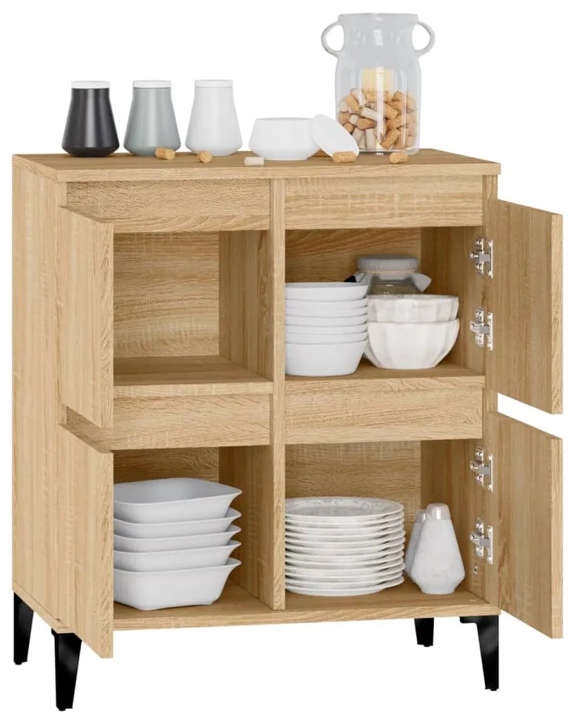 vidaXL Συρταριέρα Sonoma Δρυς 60x35x70 εκ. Επεξεργασμένο Ξύλο