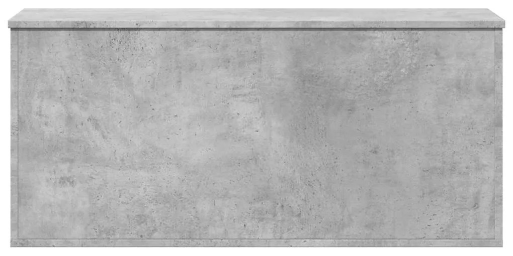 vidaXL Κουτί Αποθήκευσης Γκρι Σκυροδέματος 100x42x46 εκ. Επεξεργ. Ξύλο