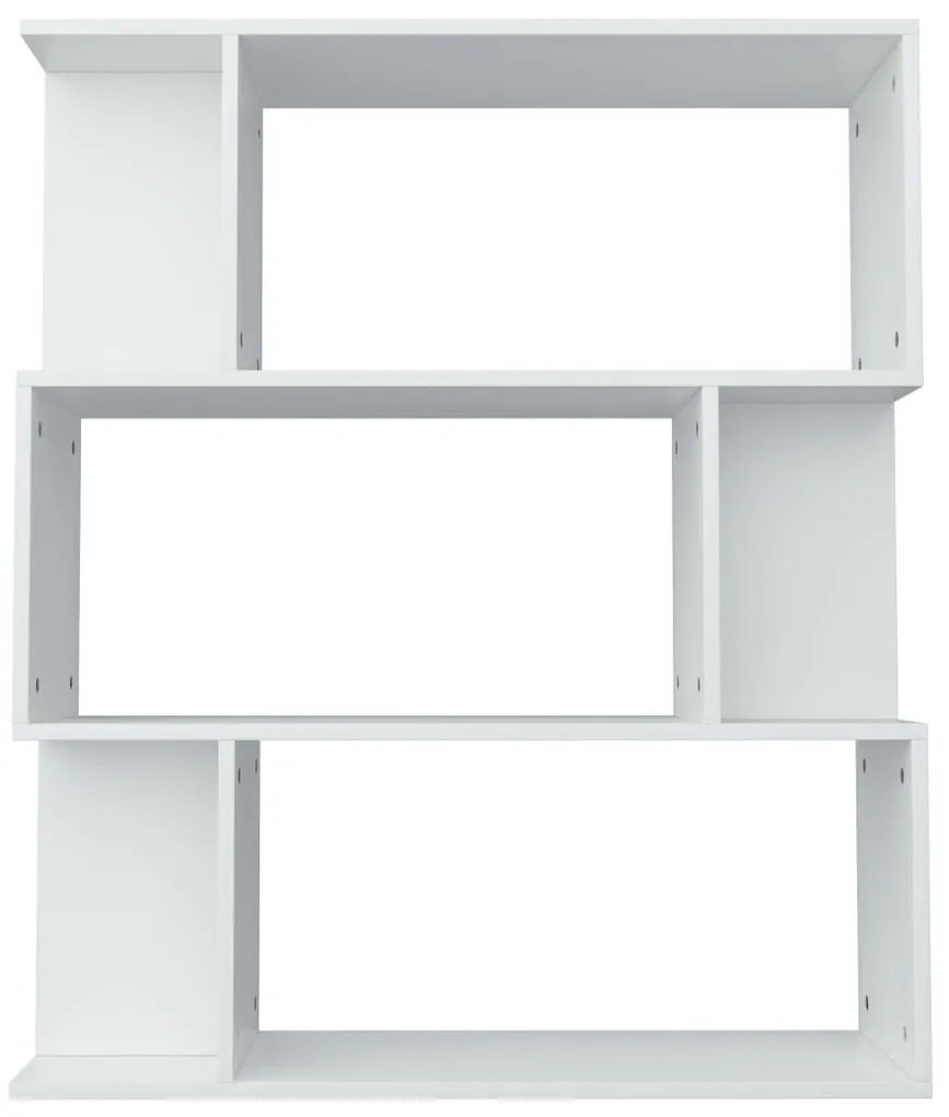 vidaXL Βιβλιοθήκη/Διαχωριστικό Χώρου Λευκό 80x24x96 εκ. Επεξ. Ξύλο