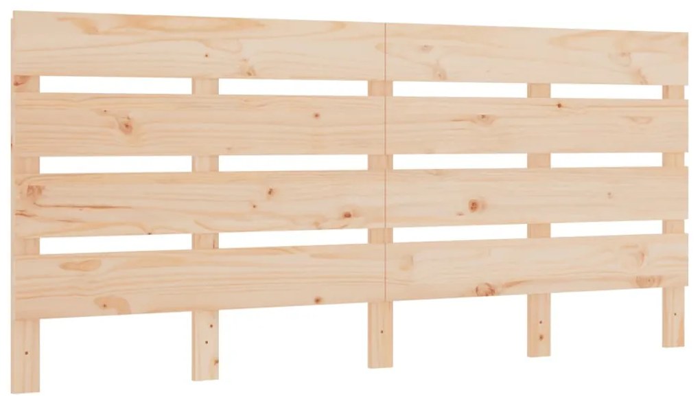 vidaXL Κεφαλάρι Κρεβατιού 120 x 3 x 80 εκ. από Μασίφ Ξύλο Πεύκου