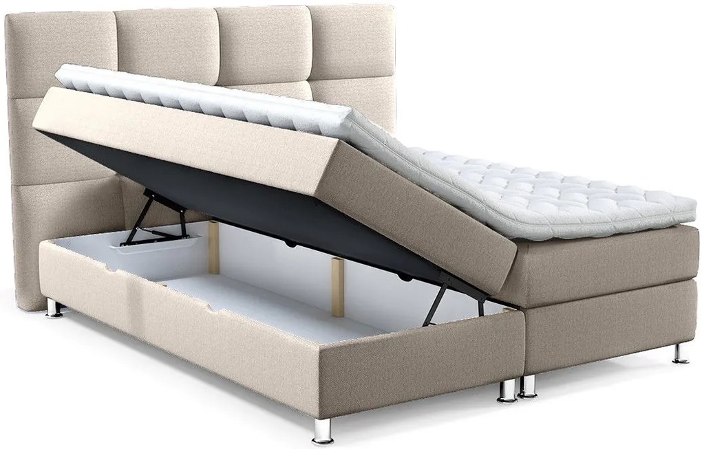 Επενδυμένο κρεβάτι Dave-Mpez-180 x 200