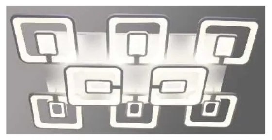 Φωτιστικό οροφής LED - Πλαφονιέρα με Dimmer - 5145-8WH - 943727-943727