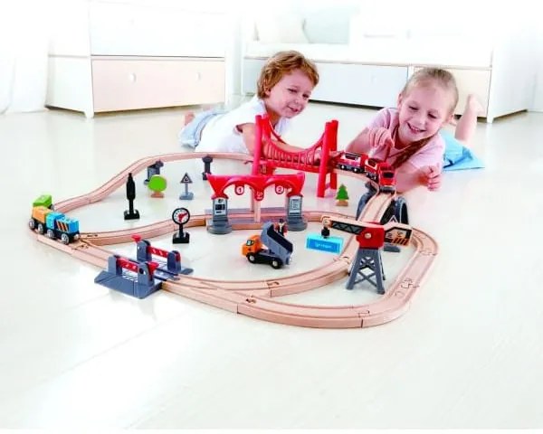 Σιδηρόδρομος "Busy City Rail Set" Hape