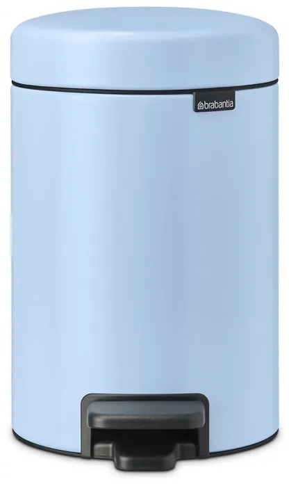 Κάδος απορριμμάτων με πεντάλ Brabantia NewIcon 1005524, 3 L, Ομαλό κλείσιμο, Αντιολισθητική βάση, Ανοιχτό μπλε