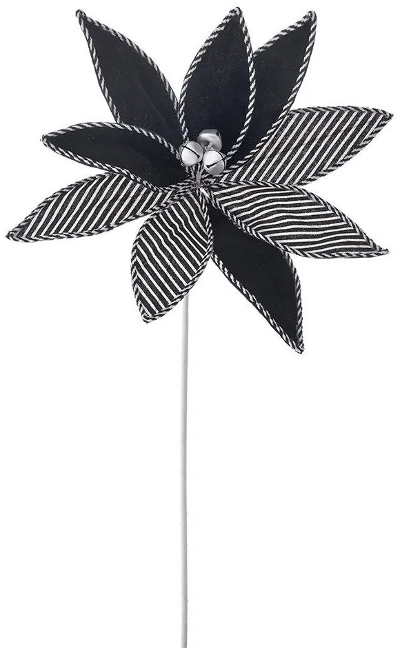 Λουλούδι - Κλαδί Αλεξανδρινό 81680 30x55cm Black-White