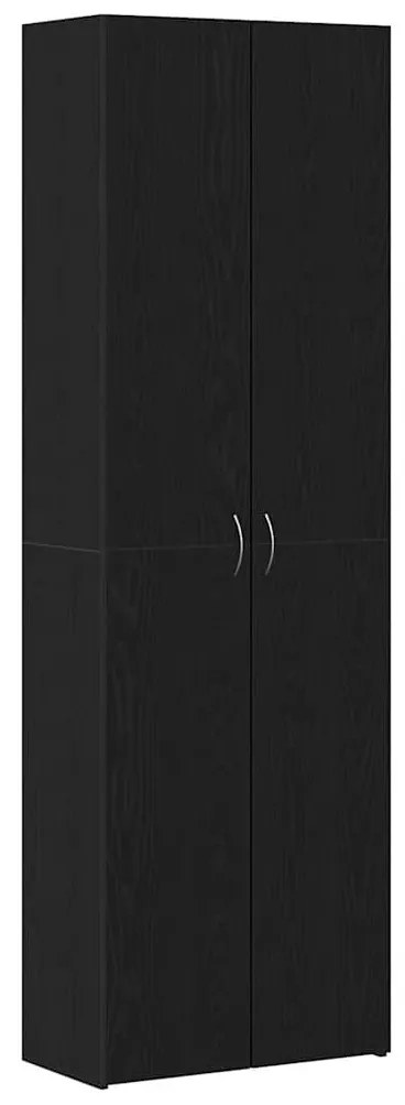vidaXL Γραφείο Ντουλάπι με ράφι 2 pcs Μαύρη δρυς 60 x 32 x 190
