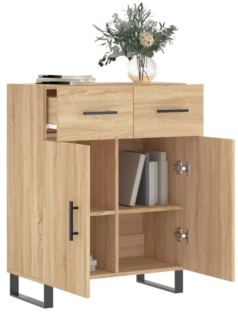 vidaXL Ντουλάπι Sonoma Δρυς 69,5 x 34 x 90 εκ. από Επεξεργασμένο Ξύλο