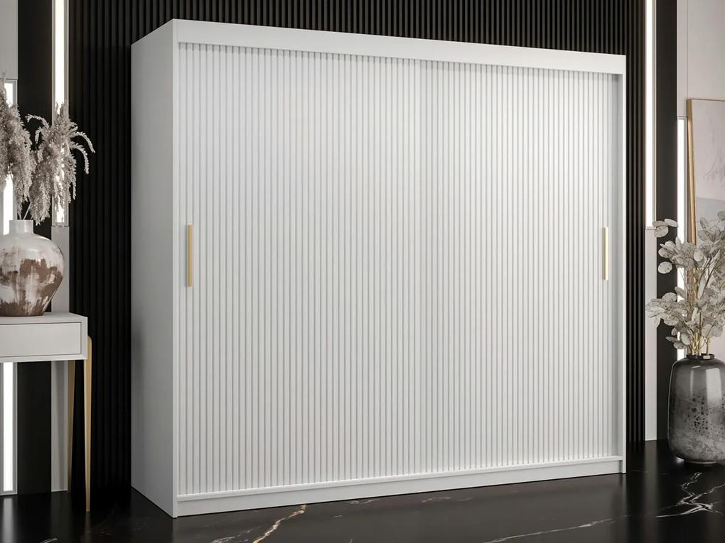 Ντουλάπα Hartford 400, Άσπρο, 200x200x62cm, 159 kg, Πόρτες ντουλάπας: Ολίσθηση, Αριθμός ραφιών: 9, Αριθμός ραφιών: 9 | Epipla1.gr