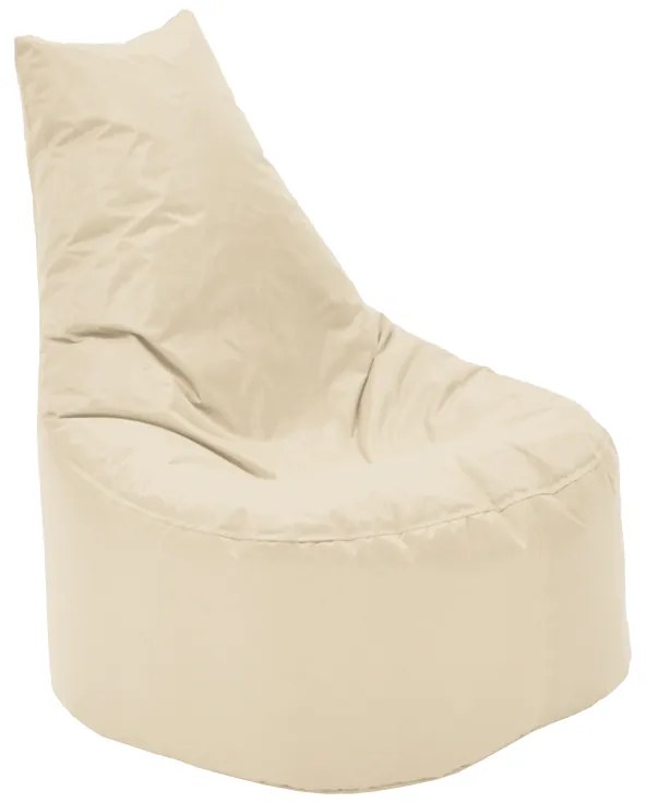 Πουφ πολυθρόνα Norm PRO pakoworld αδιάβροχο μπεζ 65x65x80εκ