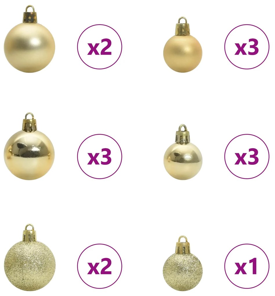 vidaXL Τεχνητό Χριστουγεννιάτικο Δέντρο με Άξονα με βάση Λευκό 120 cm