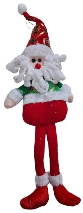 Χριστουγεννιάτικη Λούτρινη Κούκλα Άγιος Βασίλης 30εκ.