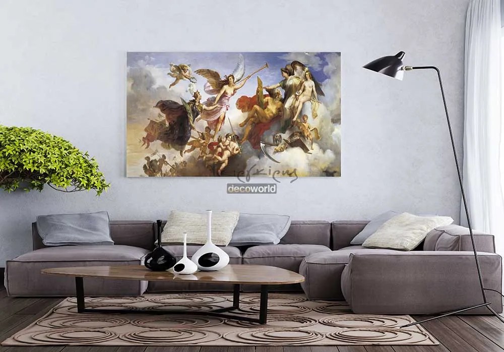 Πίνακας σε κάμβα "La France victorieuse à Bouvines" KNV360 50cm x 115cm