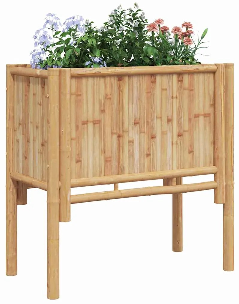 vidaXL Υπερυψωμένη Ζαρντινιέρα Καφέ 70 x 35 x 70 εκ. Μπαμπού