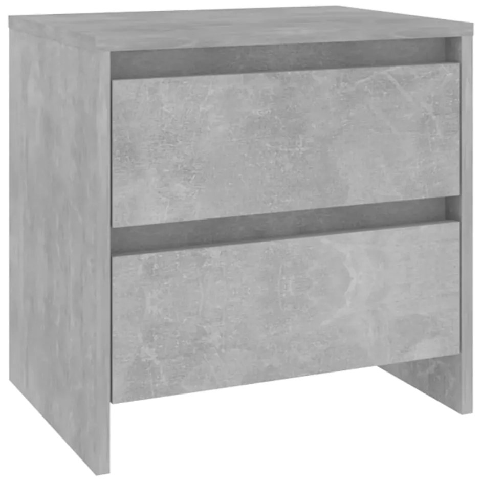 vidaXL Κομοδίνο Γκρι Σκυροδέματος 45 x 34,5 x 44,5 εκ. από Μοριοσανίδα