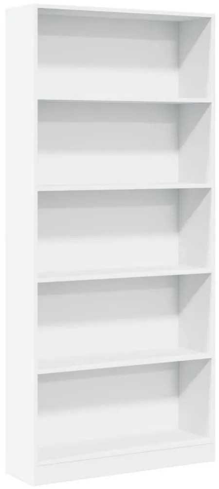 vidaXL Βιβλιοθήκη Λευκή 80x24x176 εκ. από Επεξεργασμένο Ξύλο