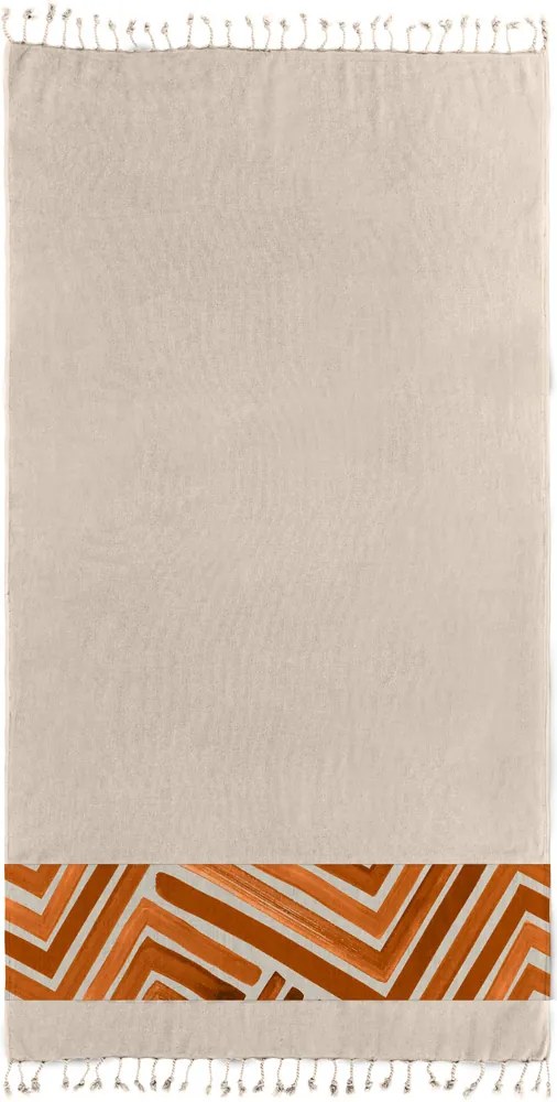 Πετσέτα Θαλάσσης Pestemal 19 Beige 90x170 - Guy Laroche