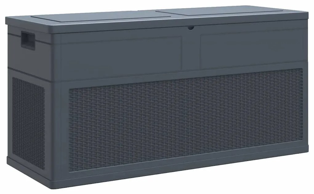 vidaXL Μπαούλο Αποθήκευσης Κήπου Ανθρακί 320 Λίτρα