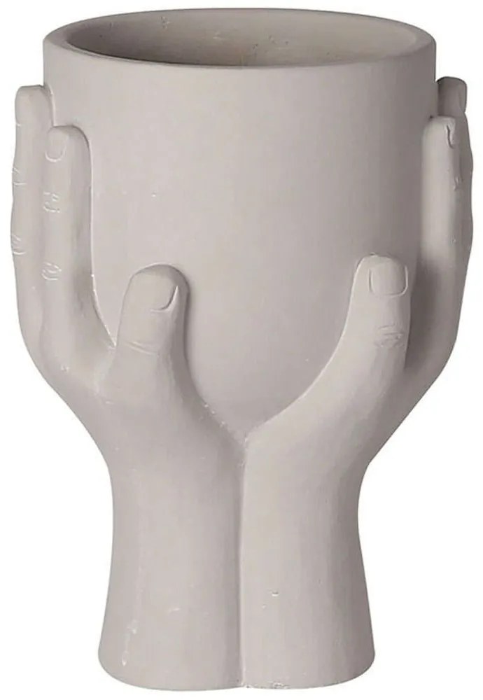 Κασπώ Κούπα Σε Χέρια 06-00-24512 16,5x14x24cm Ecru Marhome Ceramic