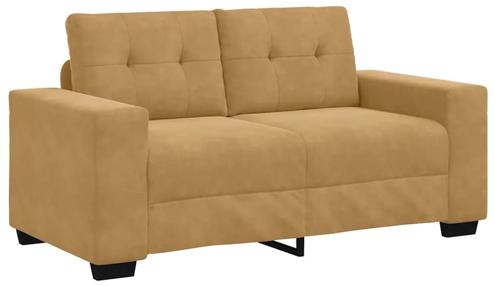 vidaXL Σετ Καναπέ 2 pcs Καφέ 221 x 78 x 80 εκ Βελούδο