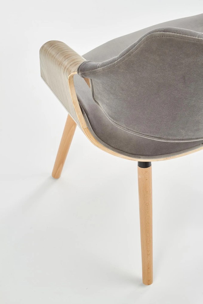 K396 chair, color: light oak / grey DIOMMI V-CH-K/396-KR-J.DAB