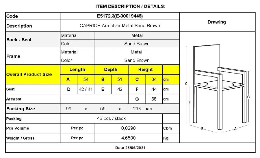 CAPRICE ΠΟΛΥΘΡΟΝΑ ΣΤΟΙΒΑΖΟΜΕΝΗ, ΜΕΤΑΛΛΟ ΒΑΦΗ SAND BROWN