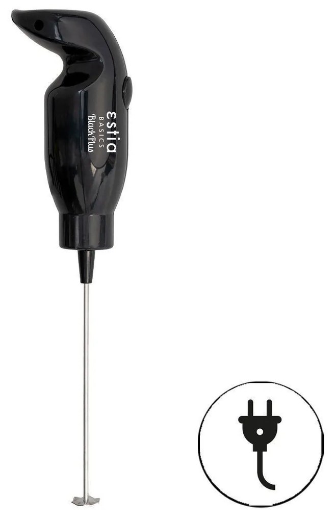 ESTIA ΦΡΑΠΕΔΙΕΡΑ ΧΕΙΡΟΣ ΗΛΕΚΤΡΙΚΗ BLACK PLUS 25w 2 ΤΑΧΥΤΗΤΩΝ