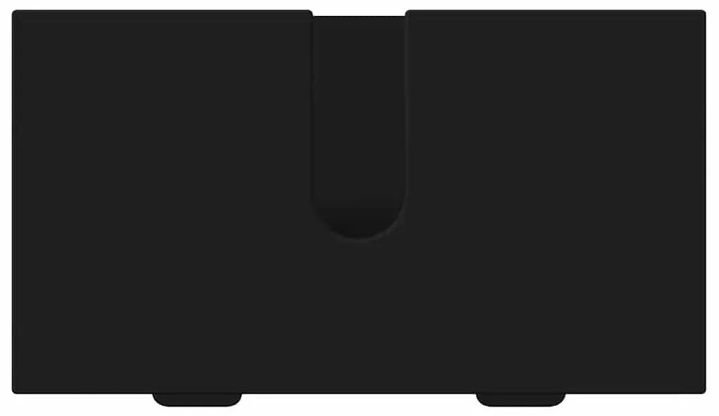vidaXL Σετ Επίπλων Μπάνιου με συρτάρι 2 pcs Μαύρο 39.5 x 36 x 88 εκ