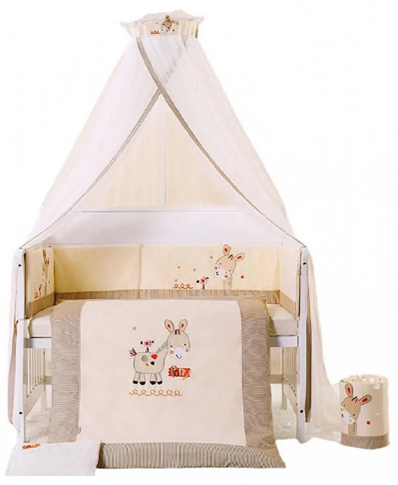Σετ Κούνιας B-060 (4τμχ) Pony 100x120 Beige 100% Cotton