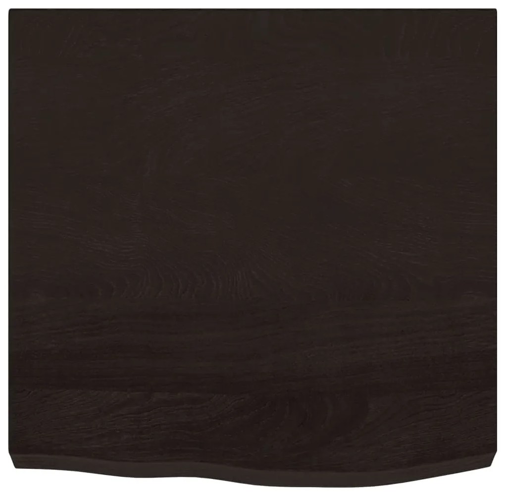 vidaXL Ράφι Τοίχου Σκούρο Καφέ 60x60x(2-6) εκ. Επεξ. Μασίφ Ξύλο Δρυός