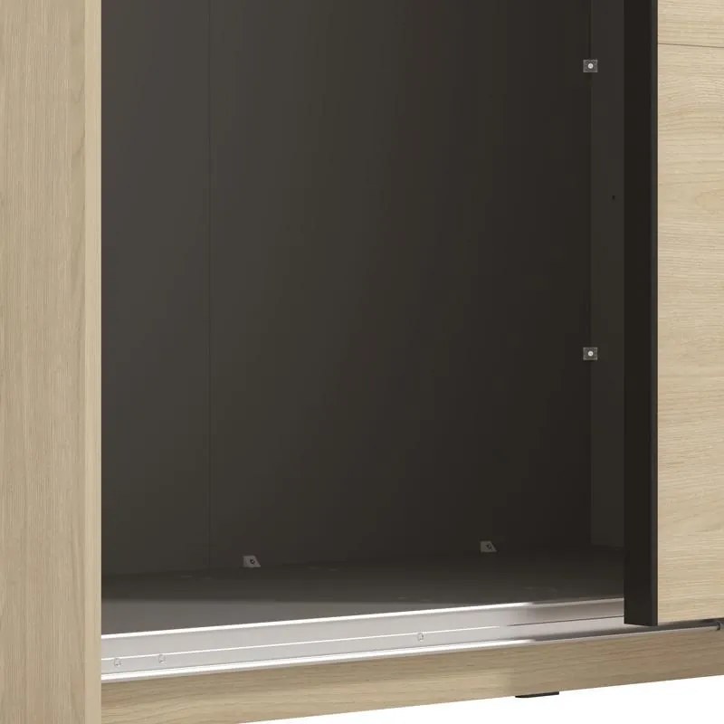 Ντουλάπα Συρόμενη ARBELA 220 OG με Καθρέπτη σε Light Port Oak 220x61x218εκ. 220x61x218 εκ.