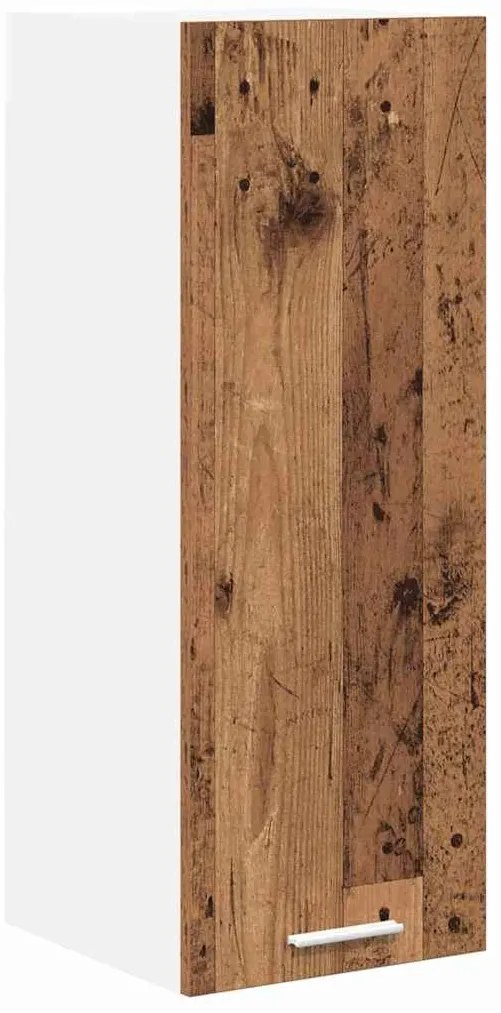 vidaXL Κρεμαστό ντουλάπι 2 pcs Παλαιό Ξύλο και Λευκό 30 x 31 x 80 εκ.