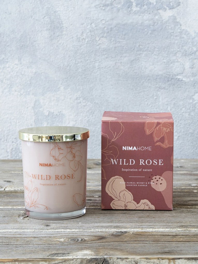 Αρωματικό Κερί 350gr - Wild Rose - NIMA Home