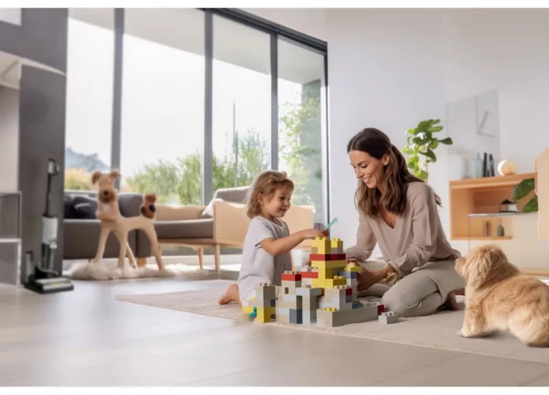 Κάθετη ηλεκτρική σκούπα Tineco Floor One S7 Steam Plus 4B1, 240W, Στεγνό/Υγρό, 0,7 l βρώμικο/0,8 l καθαρό, οθόνη LED και φωτισμός, Ατμός + στέγνωμα, Λευκό/μαύρο