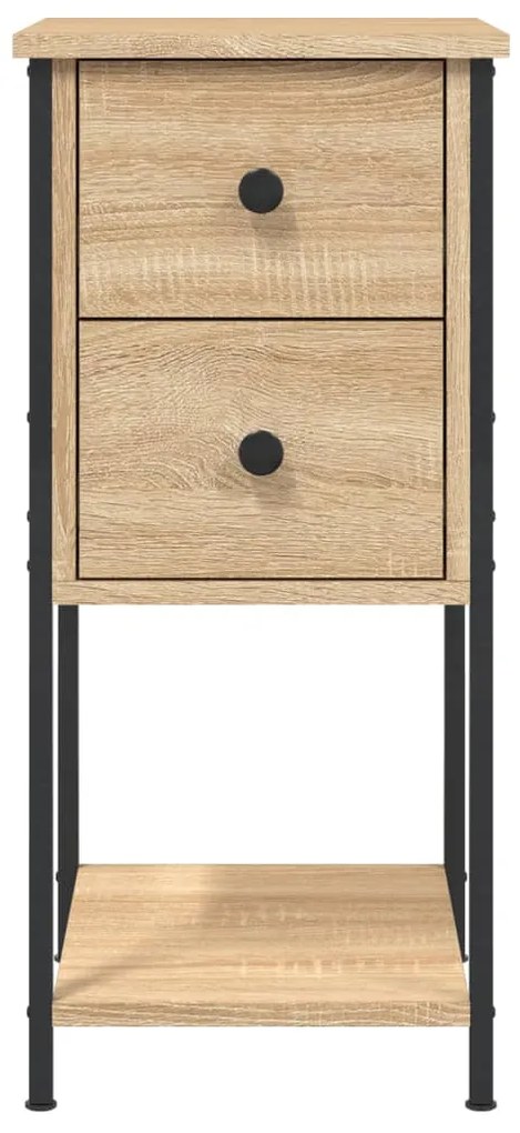 vidaXL Κομοδίνα 2 Τεμ. Sonoma Δρυς 32x42x70 εκ. από Επεξεργασμένο Ξύλο