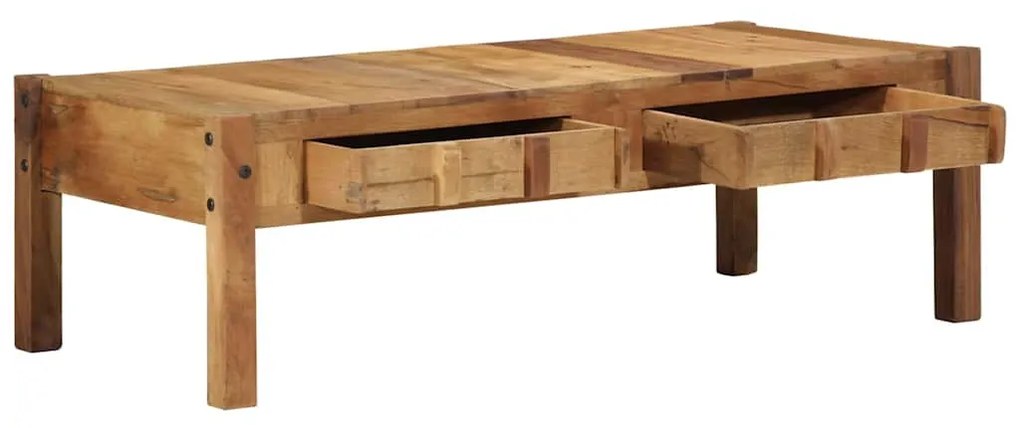 vidaXL Τραπεζάκι σαλονιού Καφέ 110 x 54 x 35 εκ Στερεό Ανακτηθέν Ξύλο