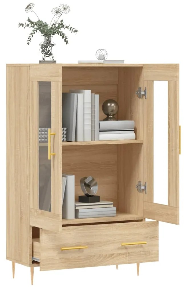 vidaXL Ντουλάπα Sonoma Δρυς 69,5 x 31 x 115 εκ. από Επεξεργασμένο Ξύλο