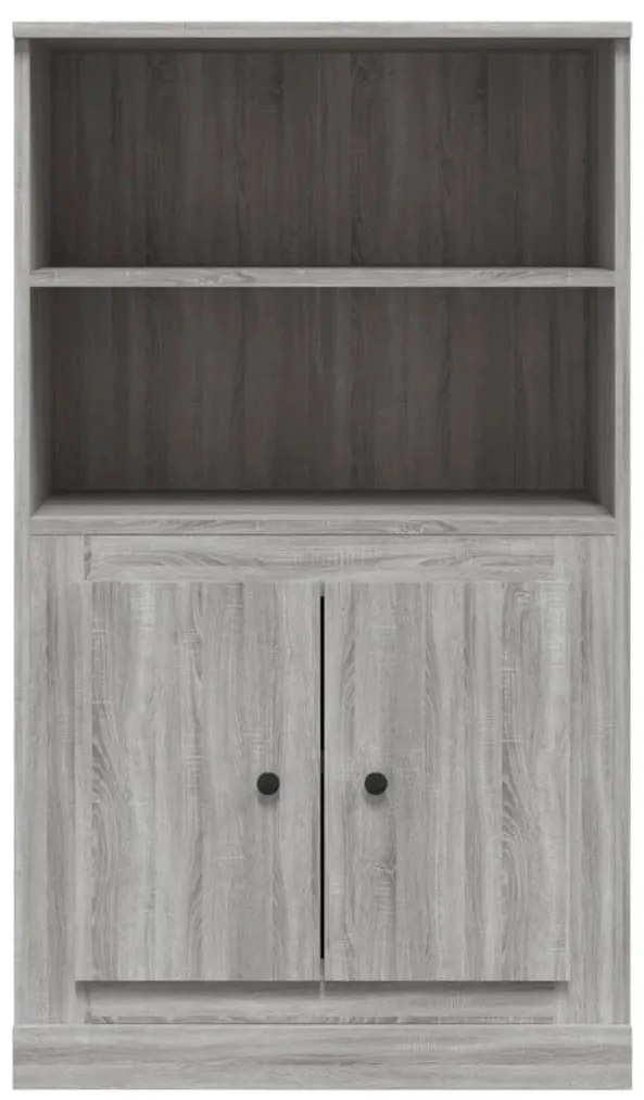 vidaXL Ντουλάπι Γκρι Sonoma 60x35,5x103,5 εκ. από Επεξεργασμένο Ξύλο