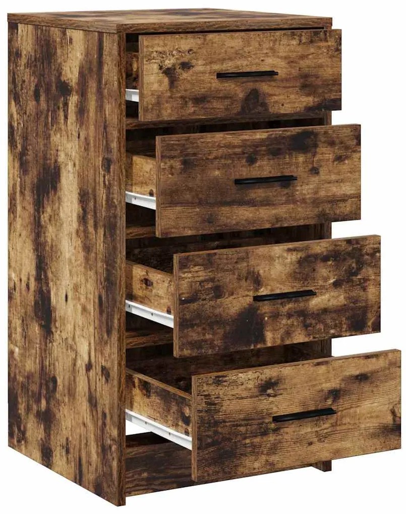 vidaXL Πλαϊνό γραφείο Καπνιστή δρυς 40 x 41 x 75 εκ Επεξεργασμένο ξύλο