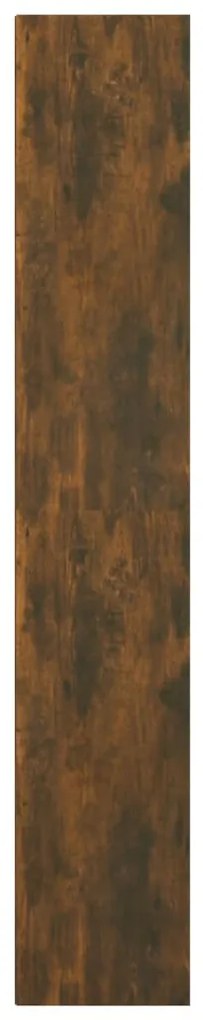 vidaXL Βιβλιοθήκη Καπνιστή Δρυς 36x30x171 εκ. από Επεξεργασμένο Ξύλο